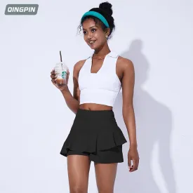 2022 New Tennis Skirt Tennis Skirt Pants Sports Running Fitness Pocket