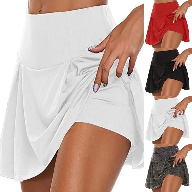 2022 Women Sports Tennis Dance Fitness Quick Drying Solid Female