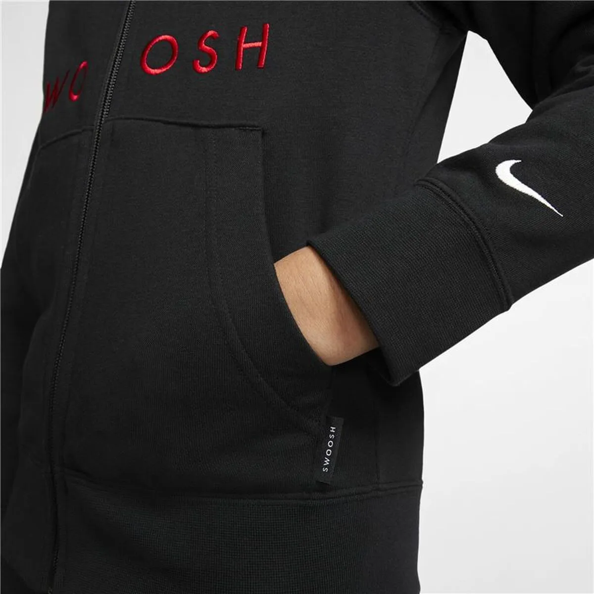 Children'S Sports Jacket Nike Swoosh Black