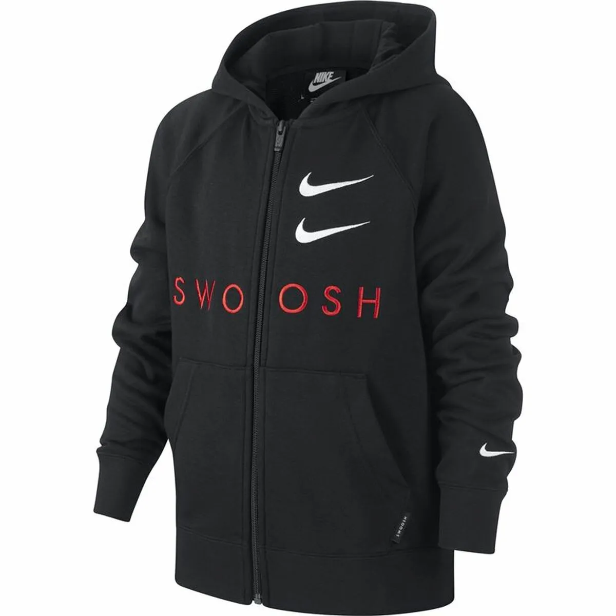 Children'S Sports Jacket Nike Swoosh Black