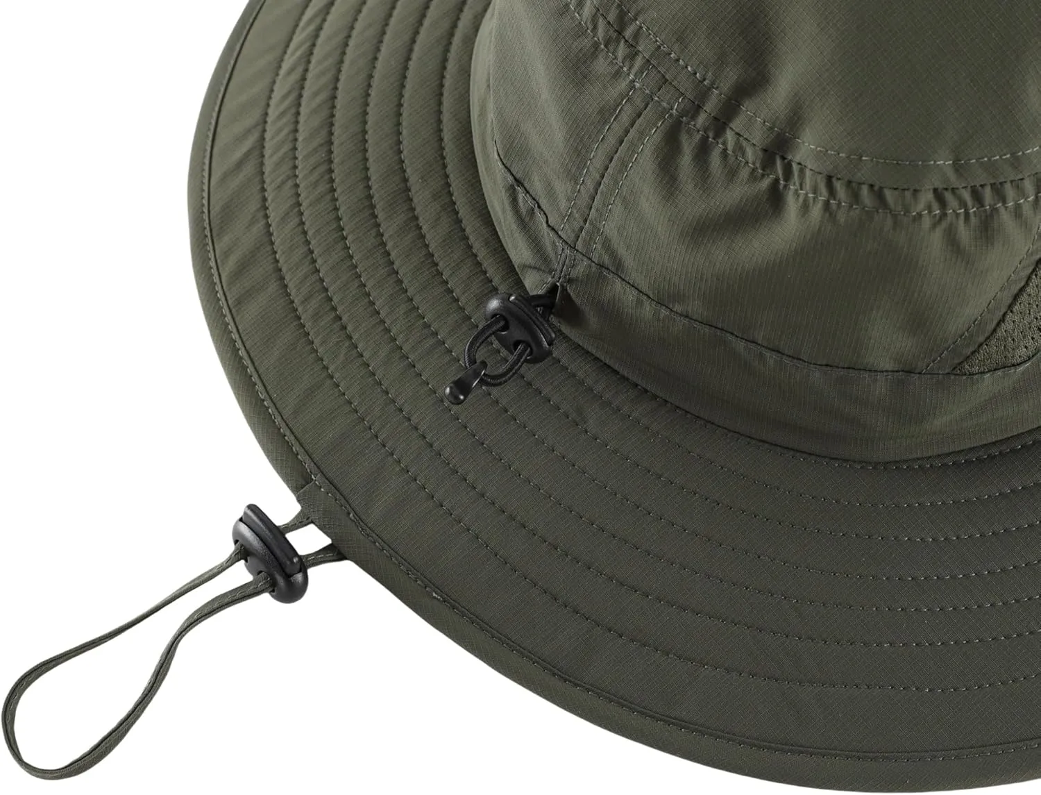 Connectyle Outdoor UPF50  Men's Sun Hat Foldable Wide Brim Bucket Hat for Fishing Hiking Gardening Breathable Safari Hat