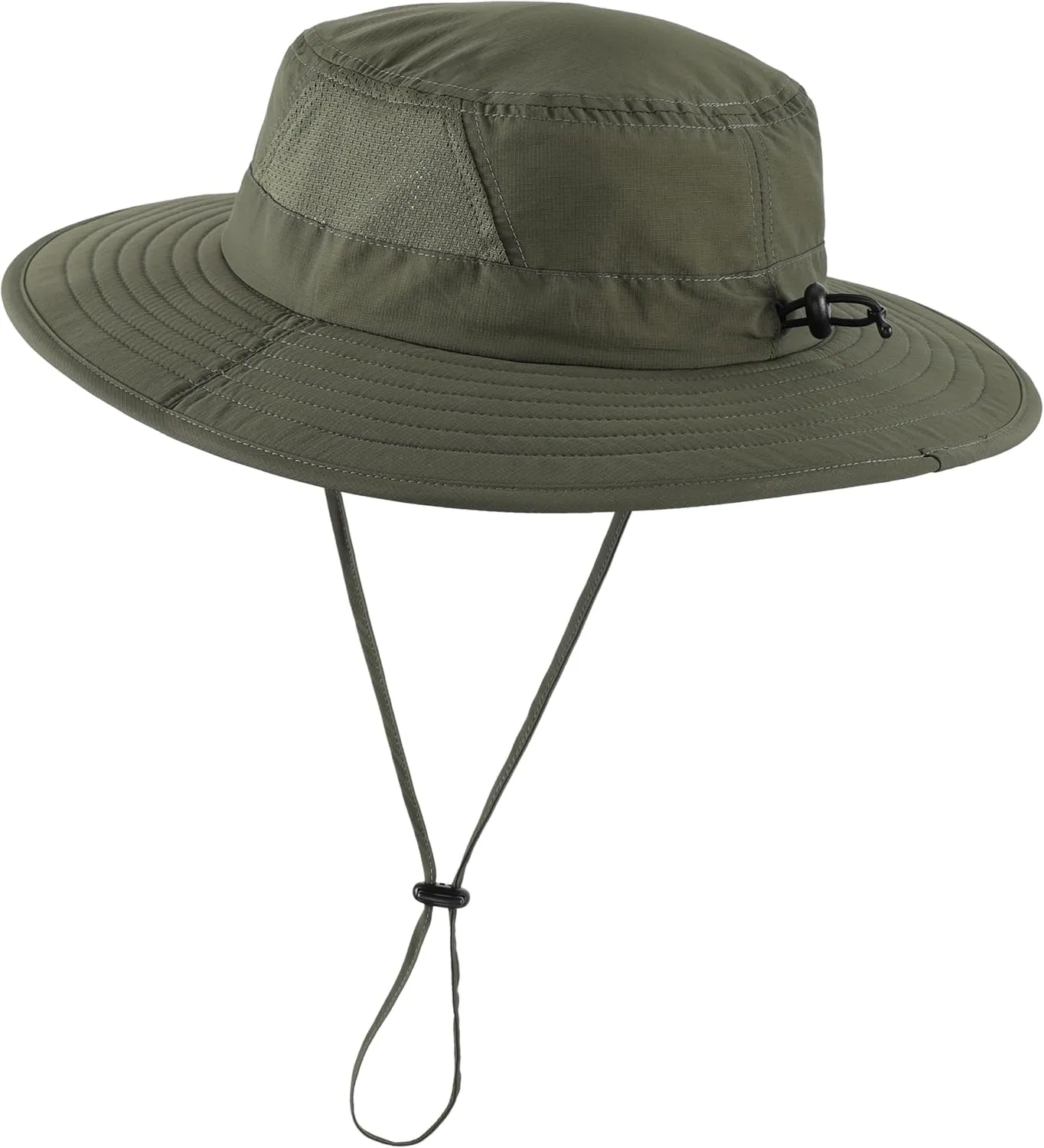 Connectyle Outdoor UPF50  Men's Sun Hat Foldable Wide Brim Bucket Hat for Fishing Hiking Gardening Breathable Safari Hat