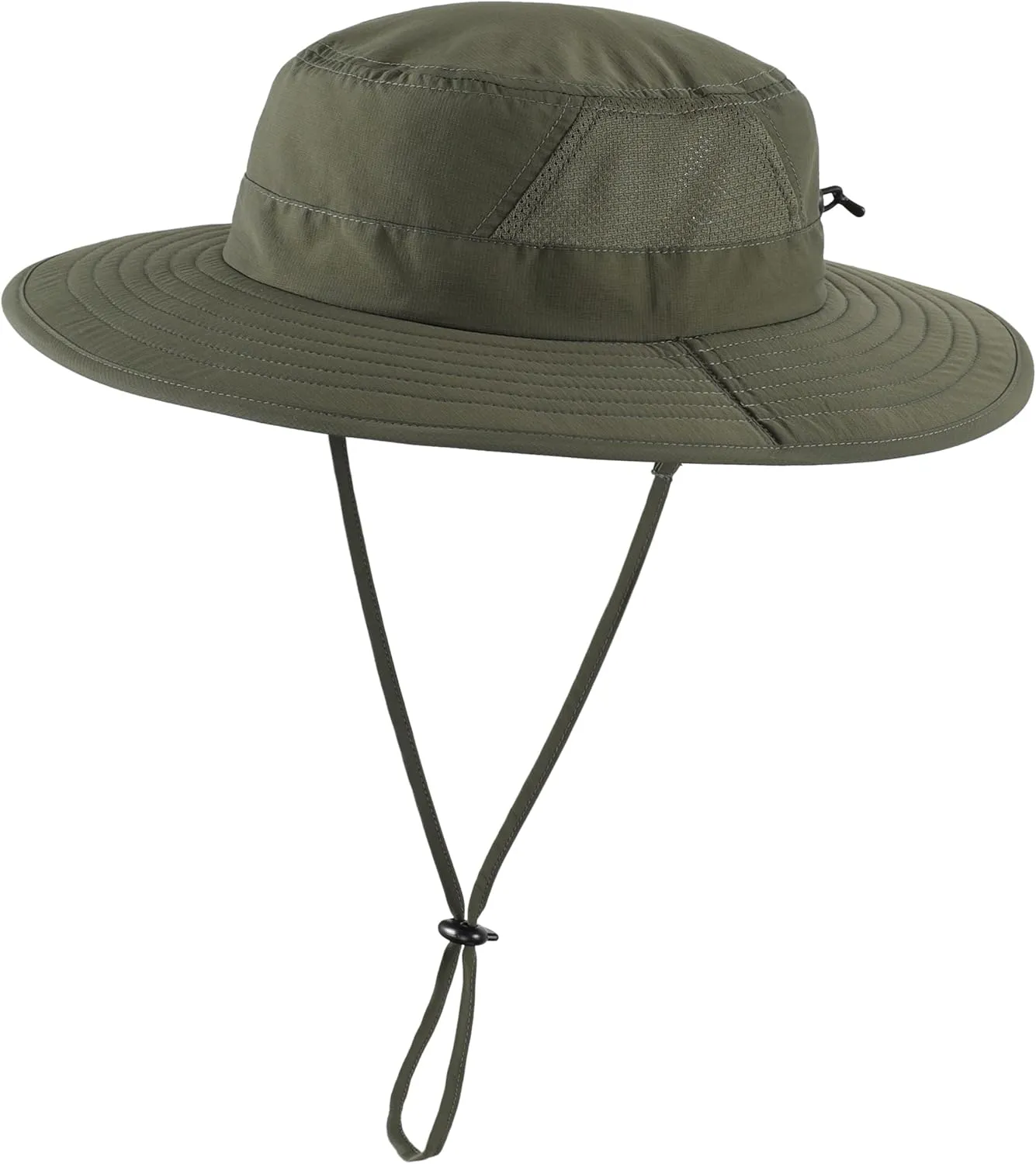 Connectyle Outdoor UPF50  Men's Sun Hat Foldable Wide Brim Bucket Hat for Fishing Hiking Gardening Breathable Safari Hat