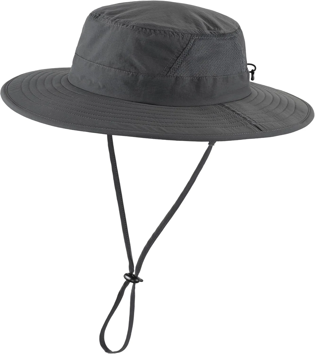 Connectyle Outdoor UPF50  Men's Sun Hat Foldable Wide Brim Bucket Hat for Fishing Hiking Gardening Breathable Safari Hat
