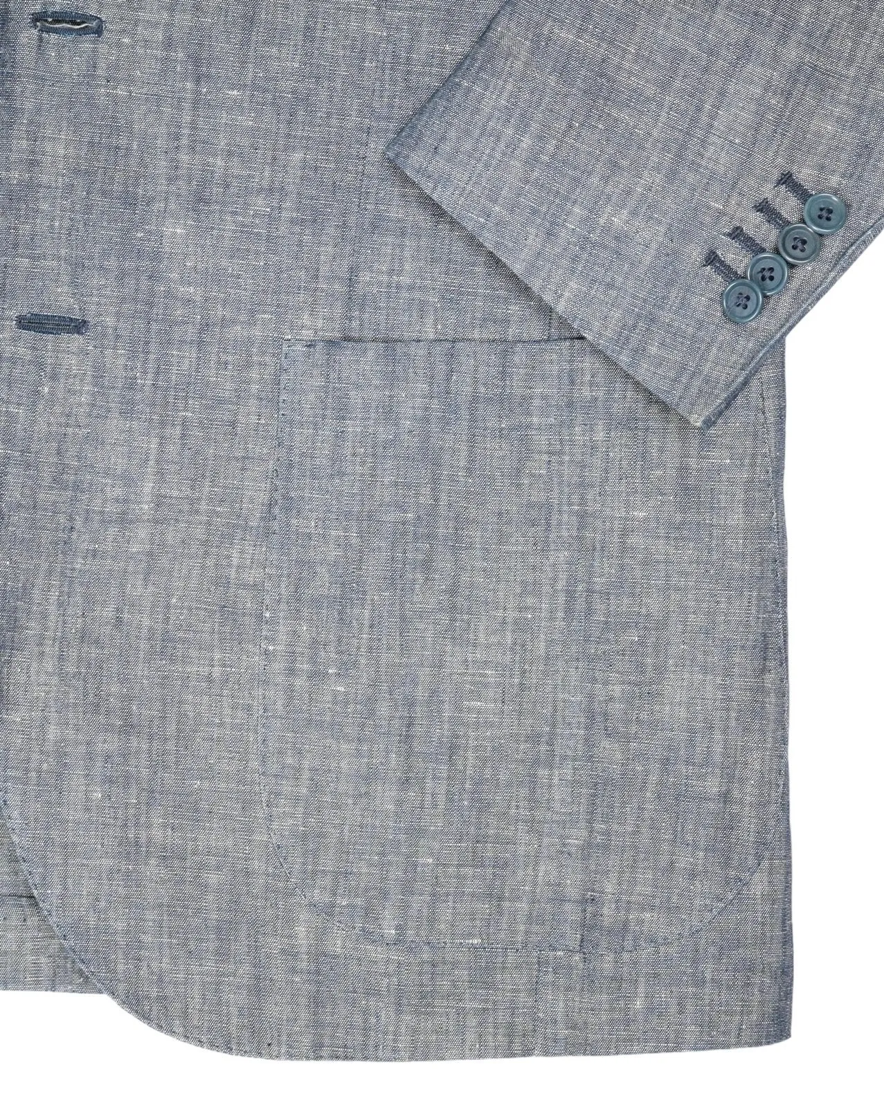 Gaiola - Blue Unconstructed Cotton/Wool Sports Jacket 48