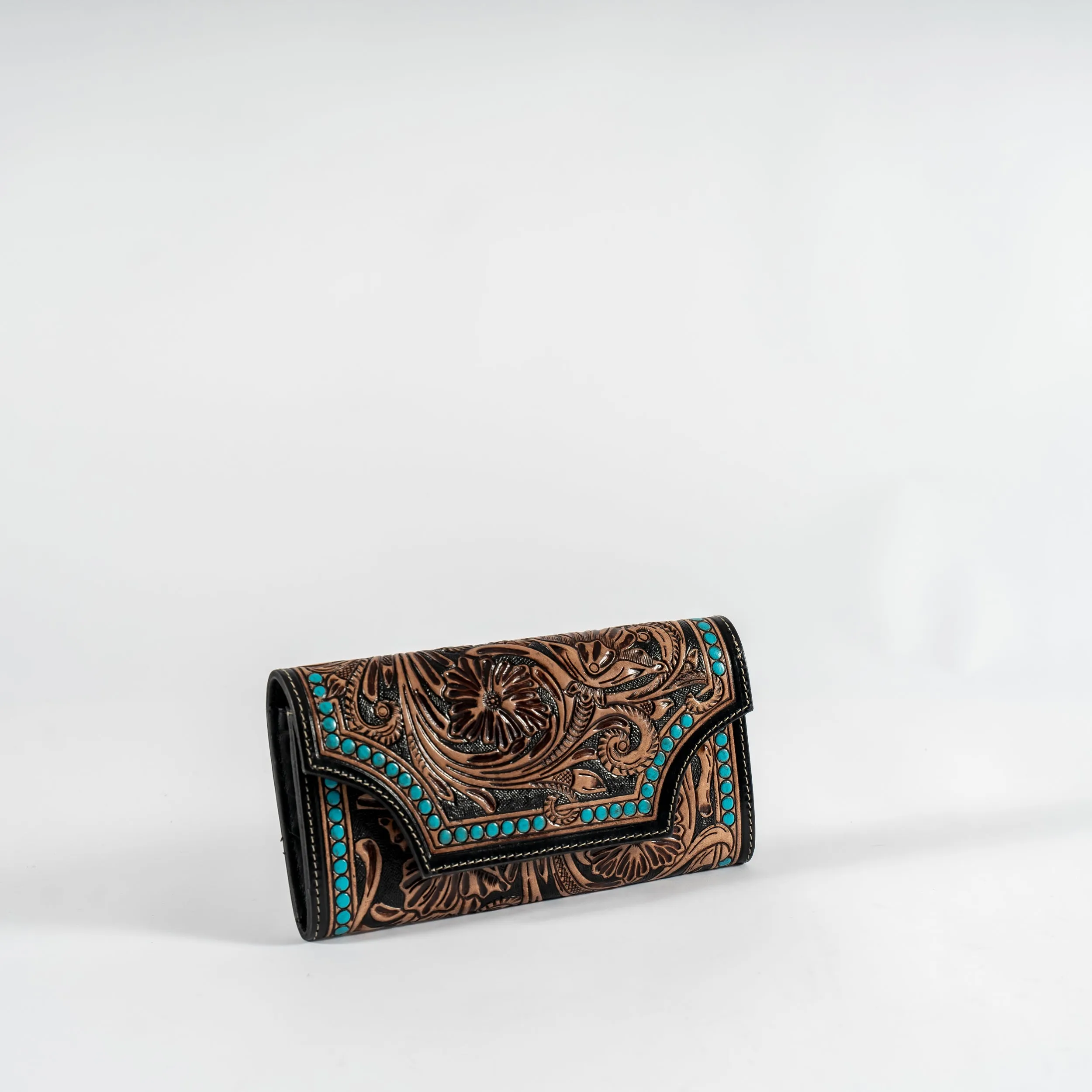 Handcrafted Etched Leather Wallet