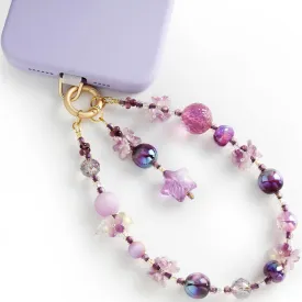 Phone Charm for Women, Anti-Theft Phone Wrist Strap, Hands-Free & Detachable Cellphone Lanyard Chain with Tether Tab