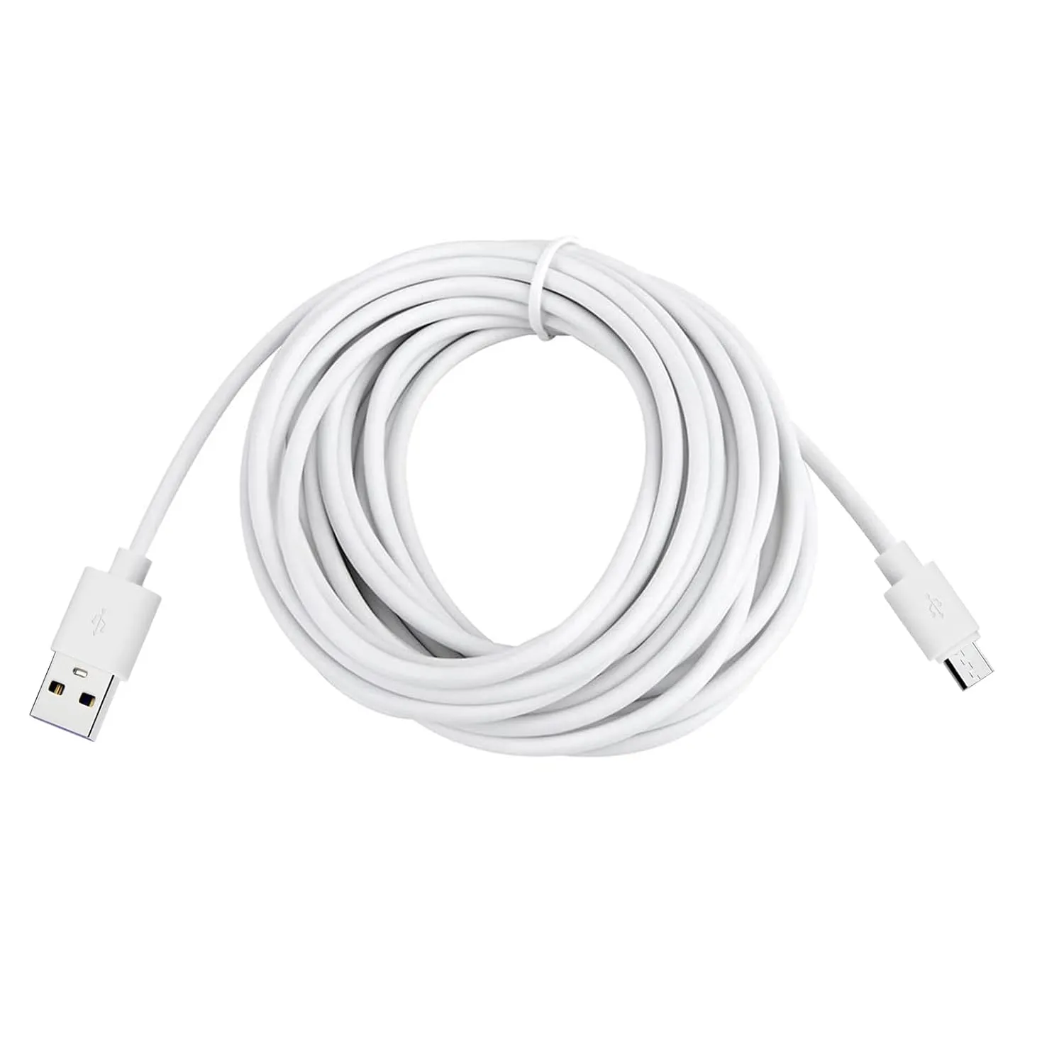 Smays Charger Cord Replacement for Wyze Cam v3, Nest, Yi Dome, Arlo Q Camera, Blink, Ring Mini Cam - 12 ft Micro USB Cable Power