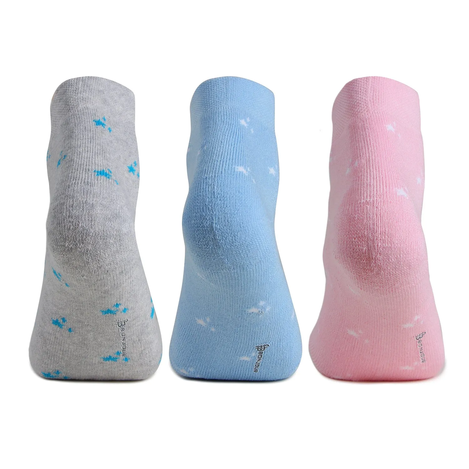 Women Ankle Length Cushioned Sports Socks-Pack Of 3