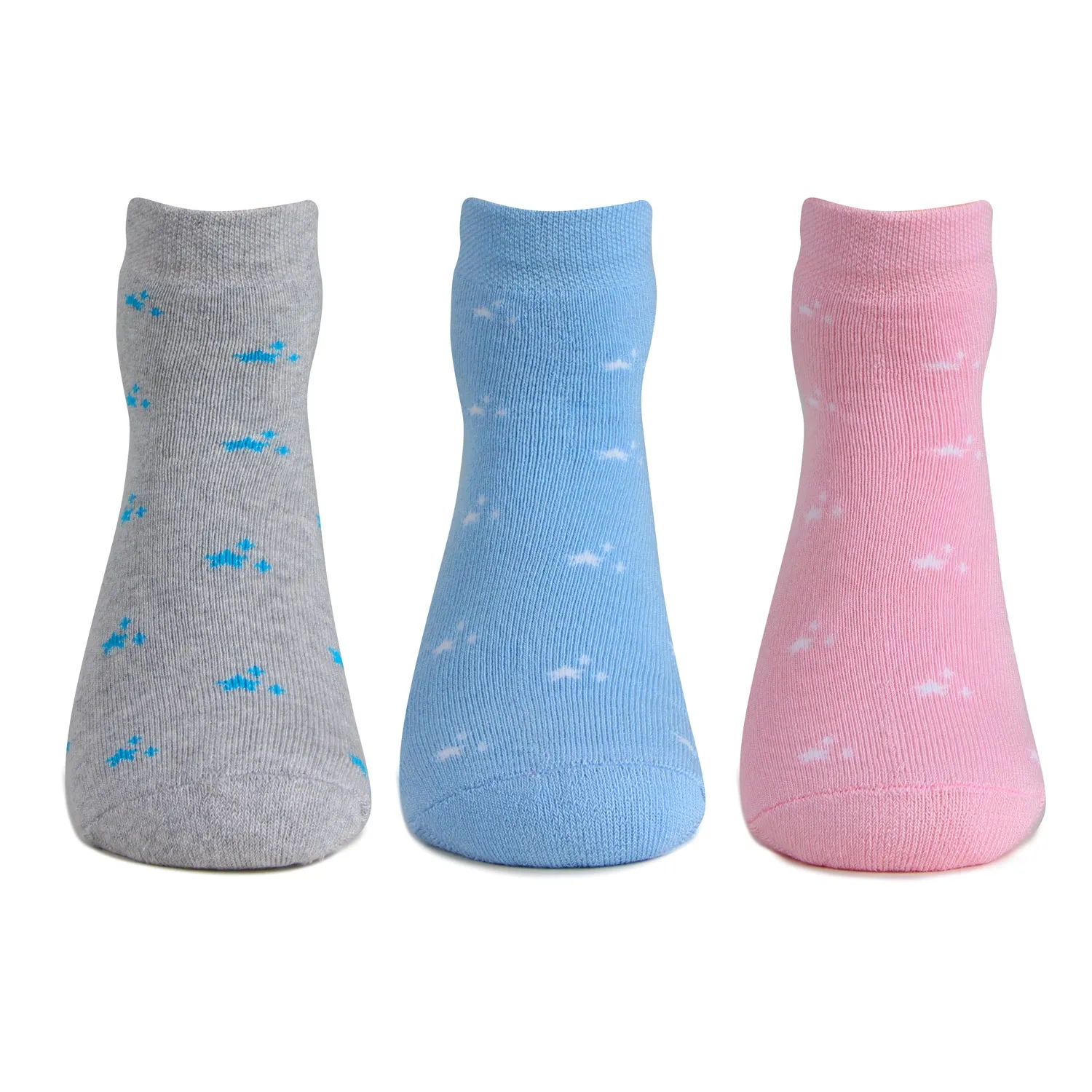 Women Ankle Length Cushioned Sports Socks-Pack Of 3